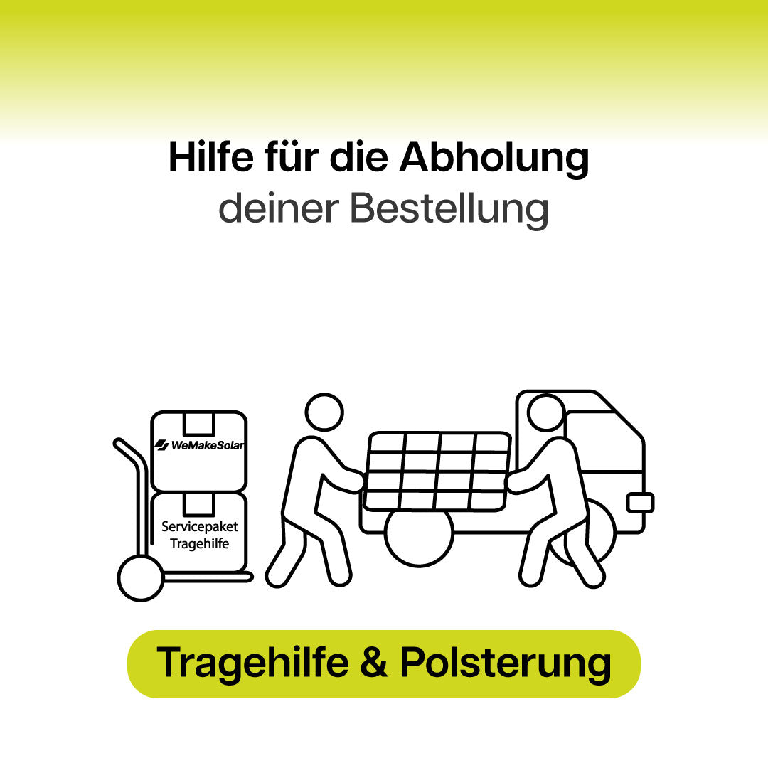 Servicepaket - Tragehilfe bei Abholung