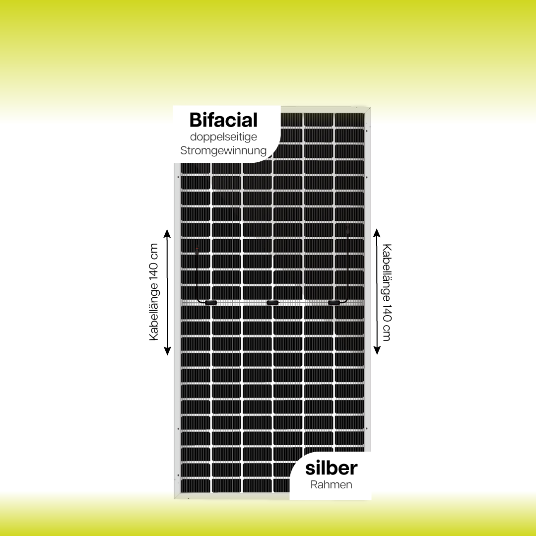 Solarmodul 630 Watt Rückseite