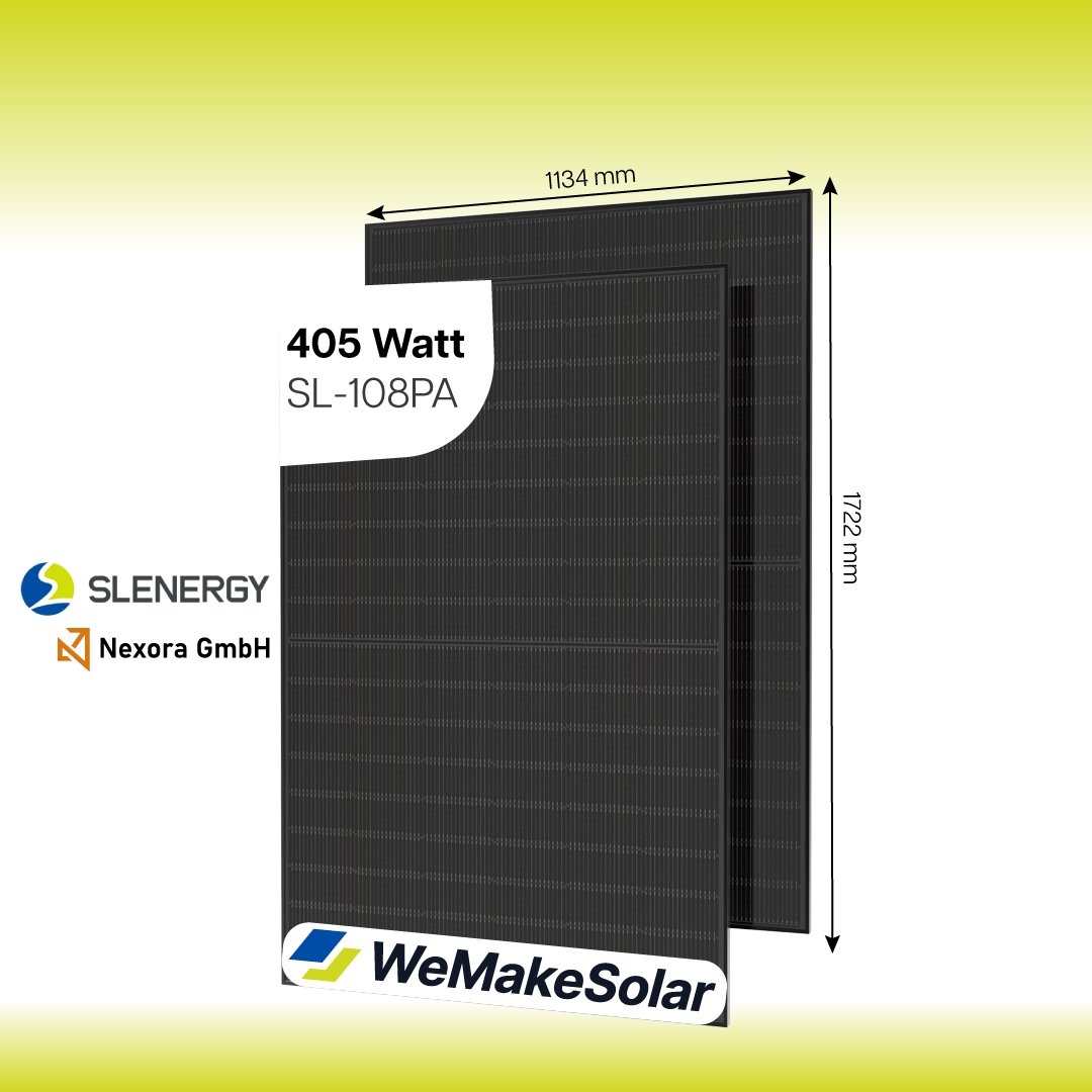 Balkonkraftwerk 800 Watt | PV-Module in Fullblack | SLENERGY | iShare Home Mini