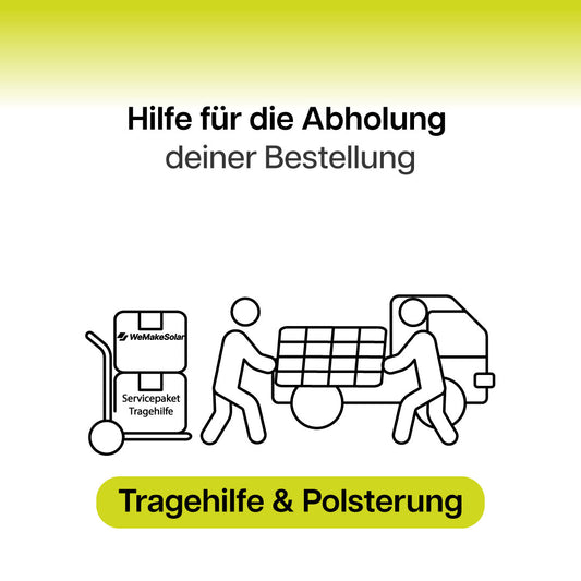 OPTIONAL - Servicepaket - Tragehilfe bei Abholung